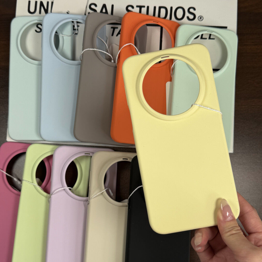 新款超薄！奶黄色软糯无植绒适用小米17promax手机壳Xiaomi17简约17Pro液态硅胶华为mate80防摔60云感亲肤套