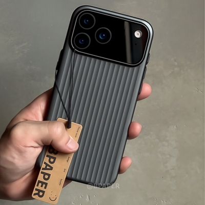 密疏分子钛盾适用苹果17ProMax手机壳iPhone16Pro金属质感15瓦楞14强磁吸附小米17立体光栅钛银灰色磨砂大孔