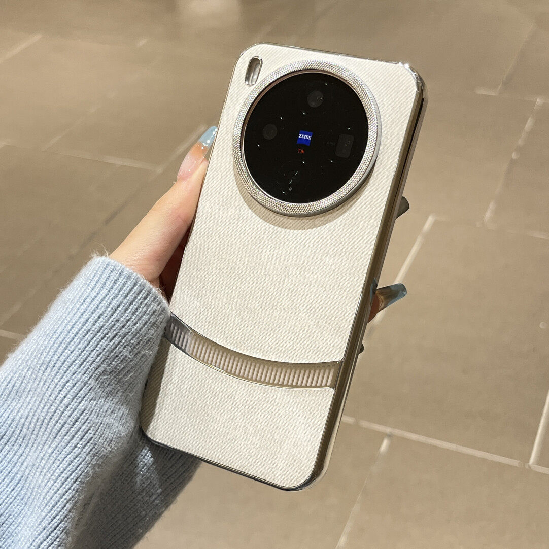 复古白牛仔布拼色新款适用OPPOFindX9Pro手机壳findx8pro金属螺纹大孔镜头findx8ultra全包电镀轻奢保护套女