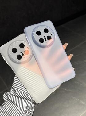 超薄裸机感磨砂P80半透明蓝Pura70ultra适用华为Mate70Pro手机壳Mate60pro+冰感P60Art软壳50防指纹P4030散热
