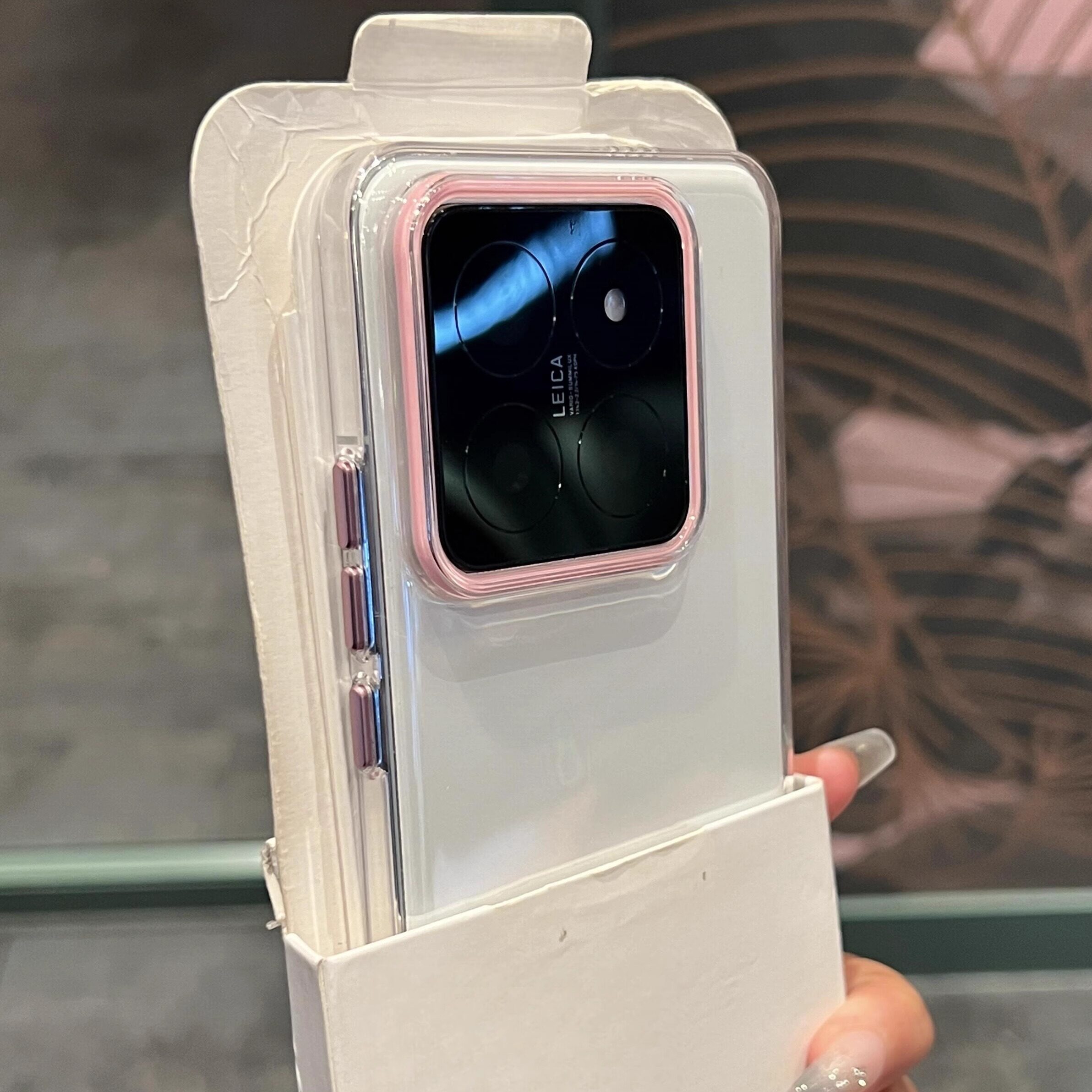 适用小米14PC简约保护壳拼接