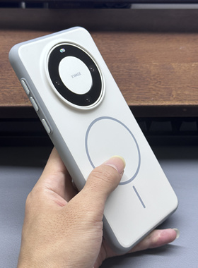 高档肤感灰白色适用华为mate70pro+手机壳Mate80Promax全包60商务荣耀magic8细圈磁吸独立金属按键防摔保护套