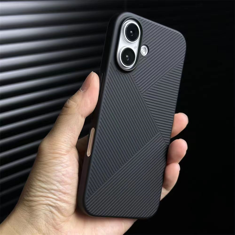 适用苹果16PC简约几何保护壳