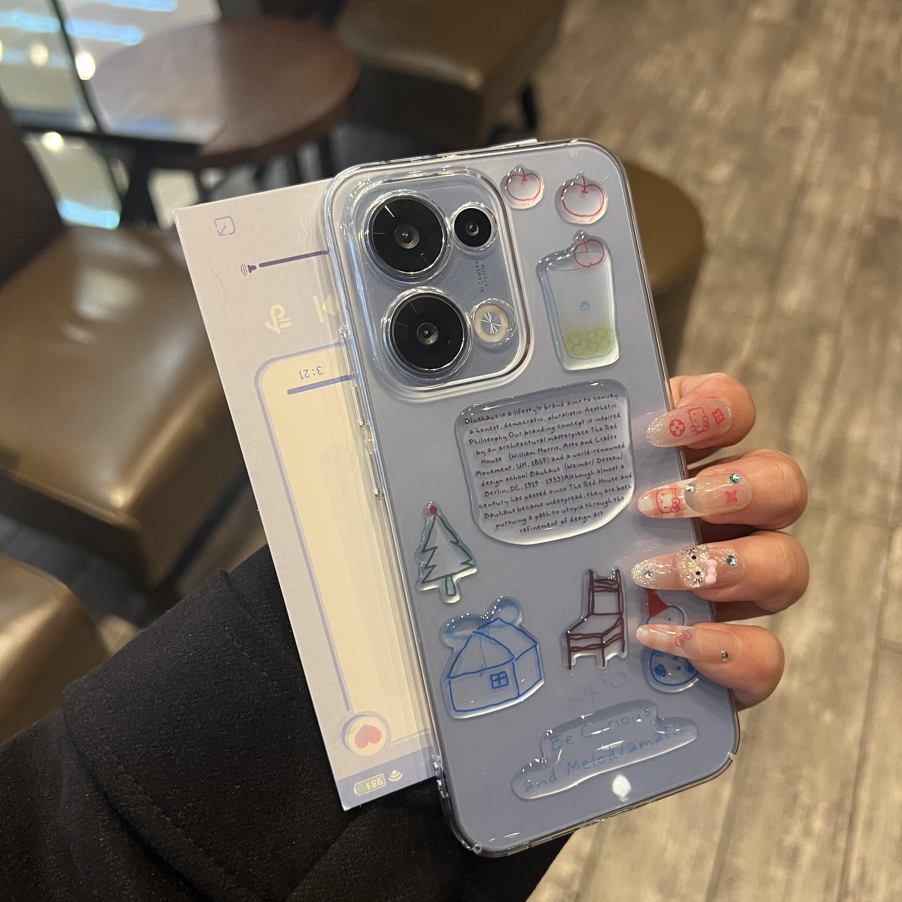 适用OPPOReno13PC创意ins保护壳