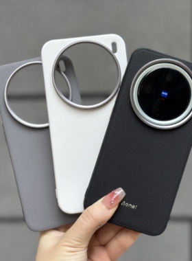 纯白色高端奥奈素皮适用OPPOFindX8手机壳X8S+荔枝纹findx9pro全包防摔套Ultra软边简约时尚金属镜框可挂绳男