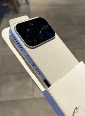 白月光秒变17适用苹果17手机壳iPhone16ProMax荔枝纹素皮15全包14散热孔17AIR电镀哑光黑色高档N52磁吸皮纹女