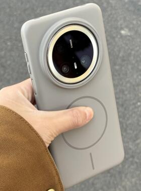柔润钛灰色适用华为mate70pro+手机壳60PRO细圈磁吸mate50/40e简约荣耀Magic8/7全包300/200硬壳90男女款100