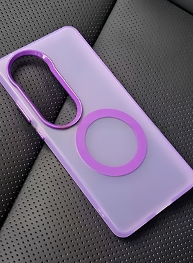 葡萄紫色糖果磁吸适用vivoS19手机壳X200promini雾面磨砂S19Pro全包防摔保护套大孔镜头框独立按键肤感软男女