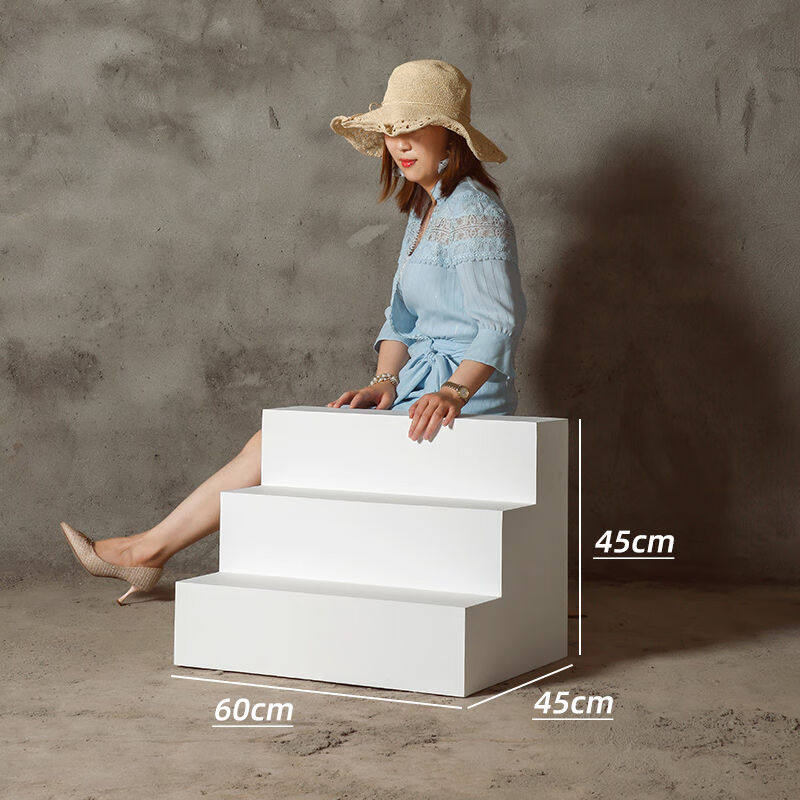 天公楼梯摄影道具人像拍摄台阶加大尺寸楼梯道具拍照阶梯场景摆件