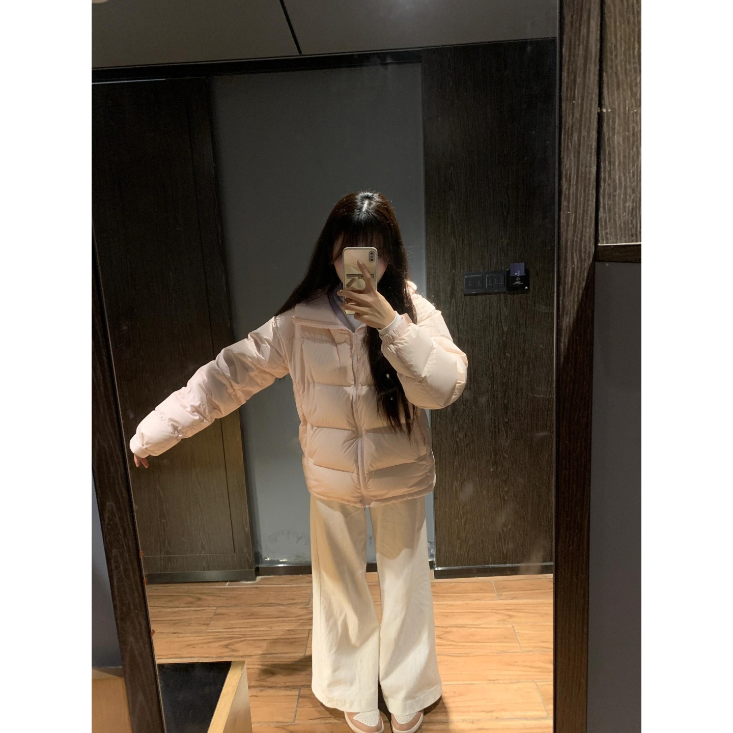 韩系面包服女新款小个子轻薄连帽小众遮肉百搭通勤气质百搭外套冬