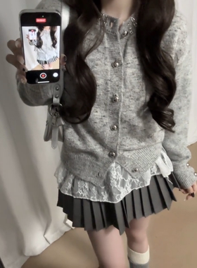 初秋冬季新款女装高级感巨好看的miu里miu气穿搭小香风保暖套装裙