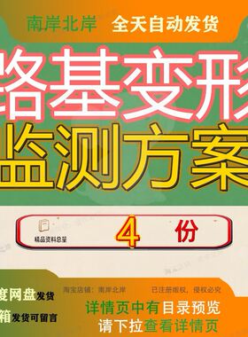 路基变形监测方案稳定及工程土方性加固基坑技术施工全套大全参