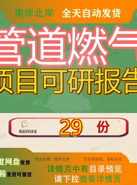 管道燃气项目可研报告道路及其管网基础设施建设投资行性研究参