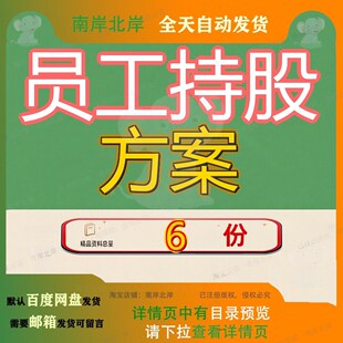 员工持股方案及公司入股注意事项企业股权激励工入业员模板精品