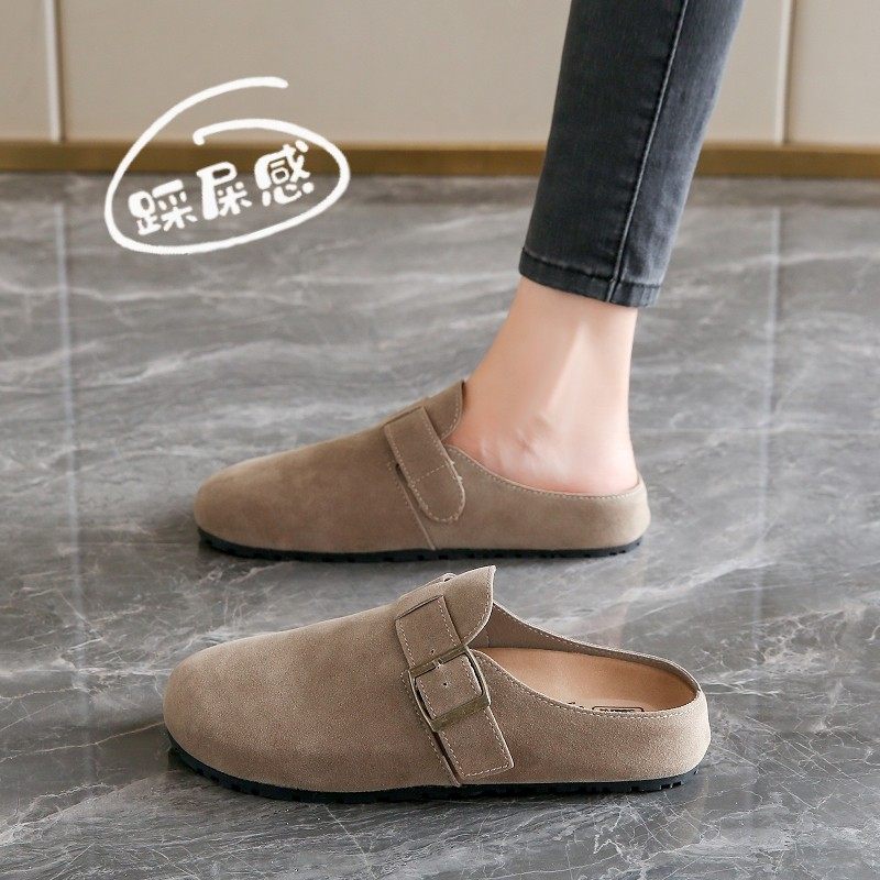 大尺码一脚蹬勃肯鞋女春2026新款通勤包头拖鞋孕妇平底防0125e,女鞋,勃肯鞋/软木鞋,淘宝优惠券,粉丝福利购,淘宝优惠卷