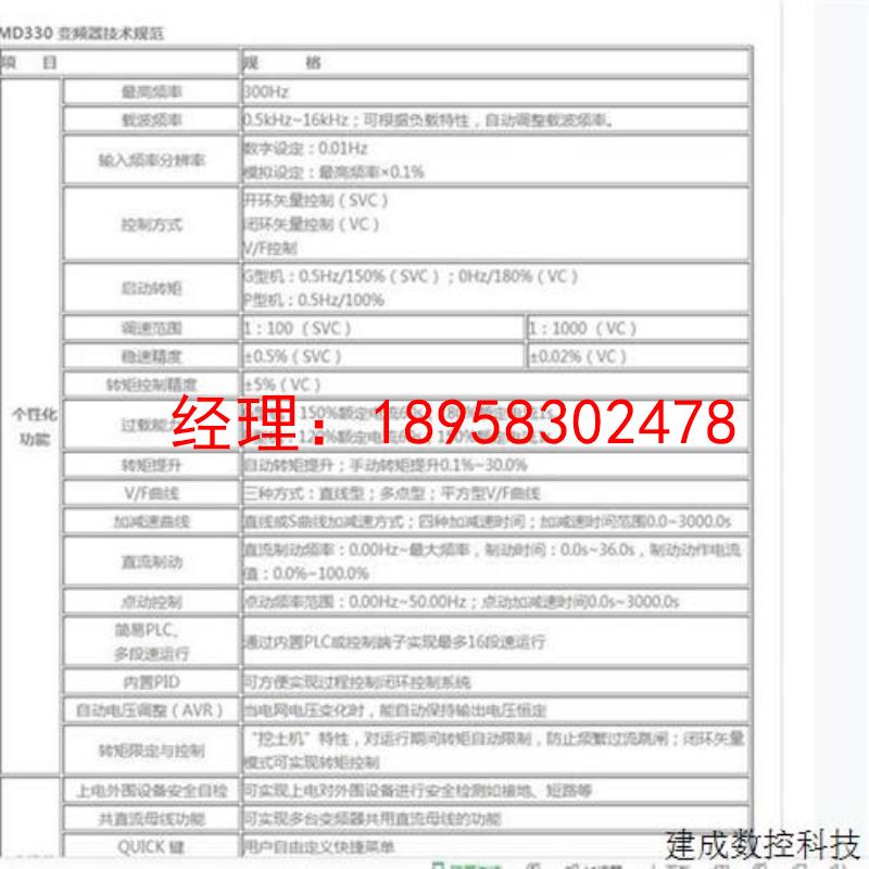议价汇川全新变频器MD330NT(HT)22G