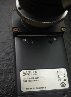 巴斯勒工业相机。SCa640-70fc彩色30万。90度
