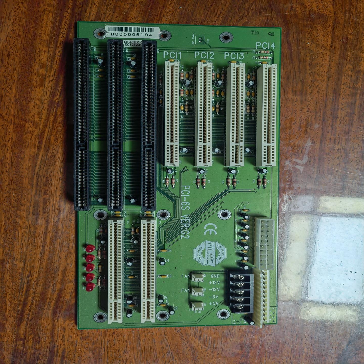 [德峰]台湾 威达工控机底板 PCI-6S VER:G2 4个PCI