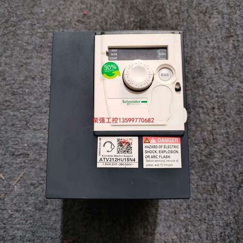 【荣强工控】拆机施耐德变频器，ATV312HU15N4，