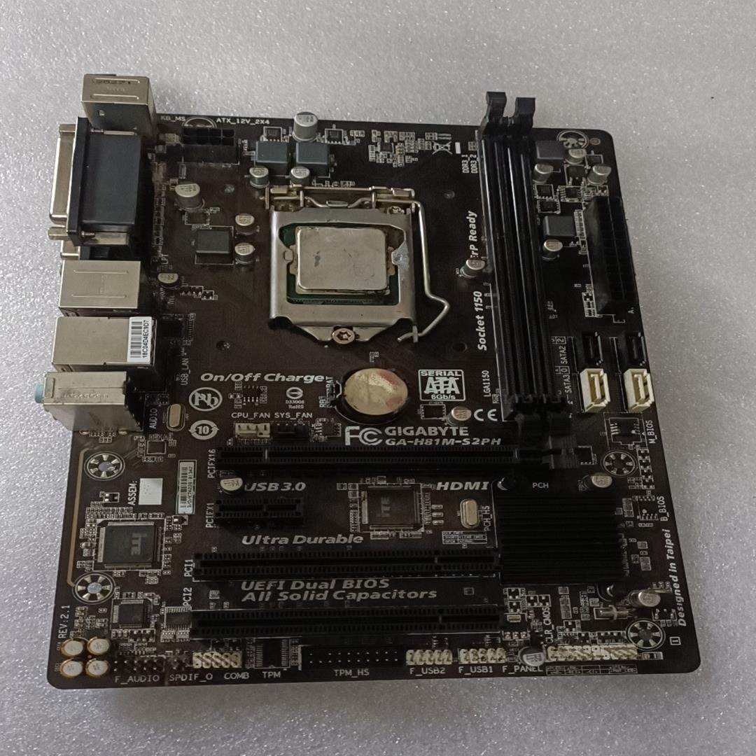 Gigabyte/技嘉 主板GA-H81M-S2PH 成色如