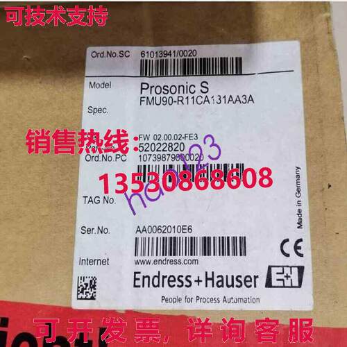 原装供应Prosonic S FMU90-R11CA131AA3A Endress+Hauser   /