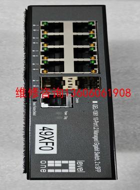 （请询价）LevelOne交换机GEL-1061，8网口2光口，拆机现议价