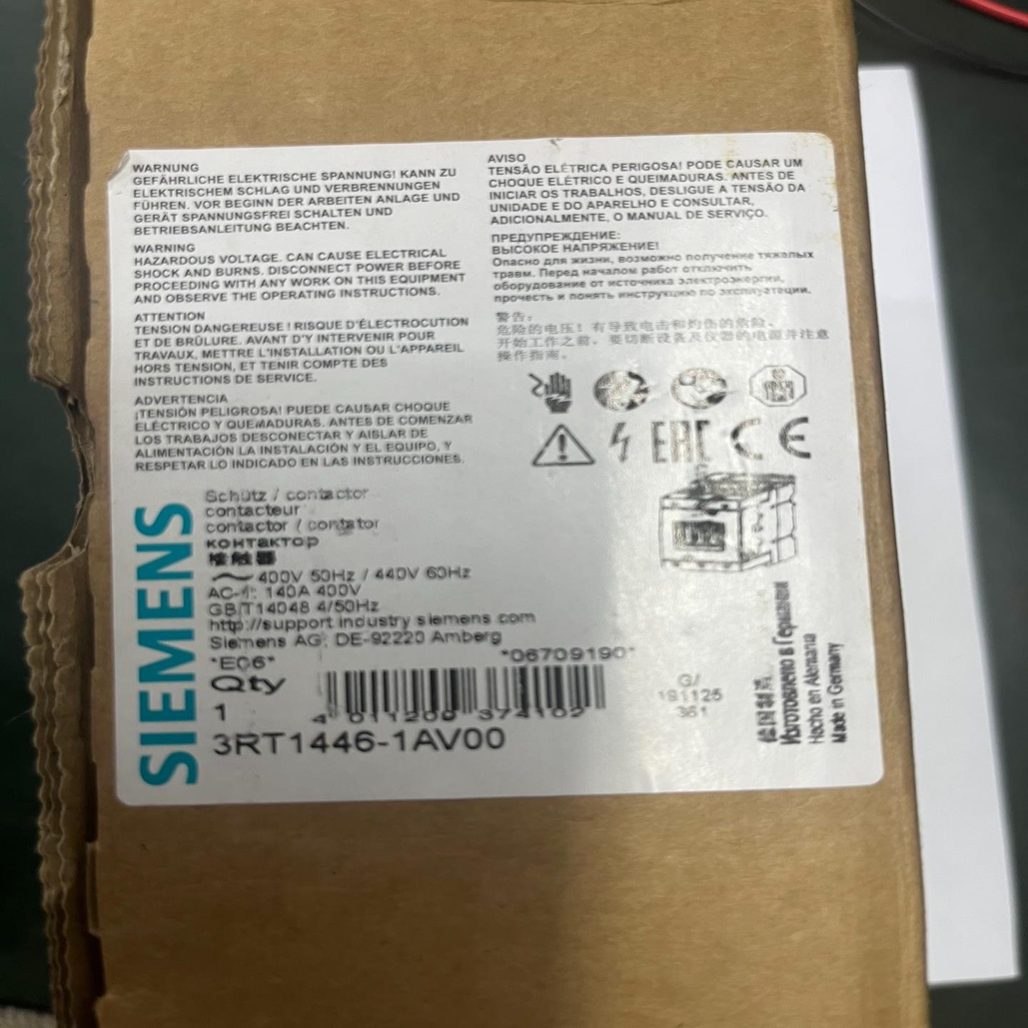 [德峰]西门子接触器3RT1446-1A