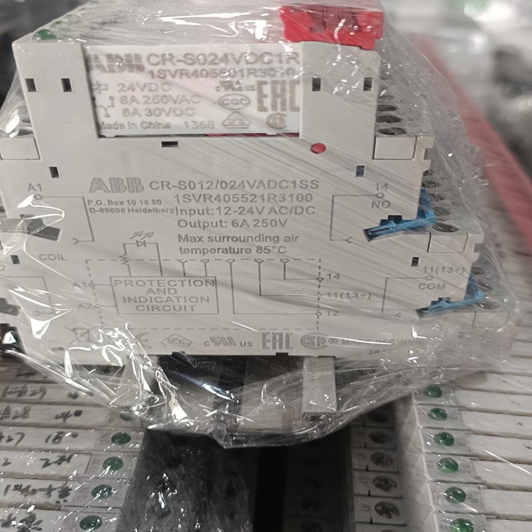ABB原装超薄继电器CR-S024VDC1R SS 6A一开