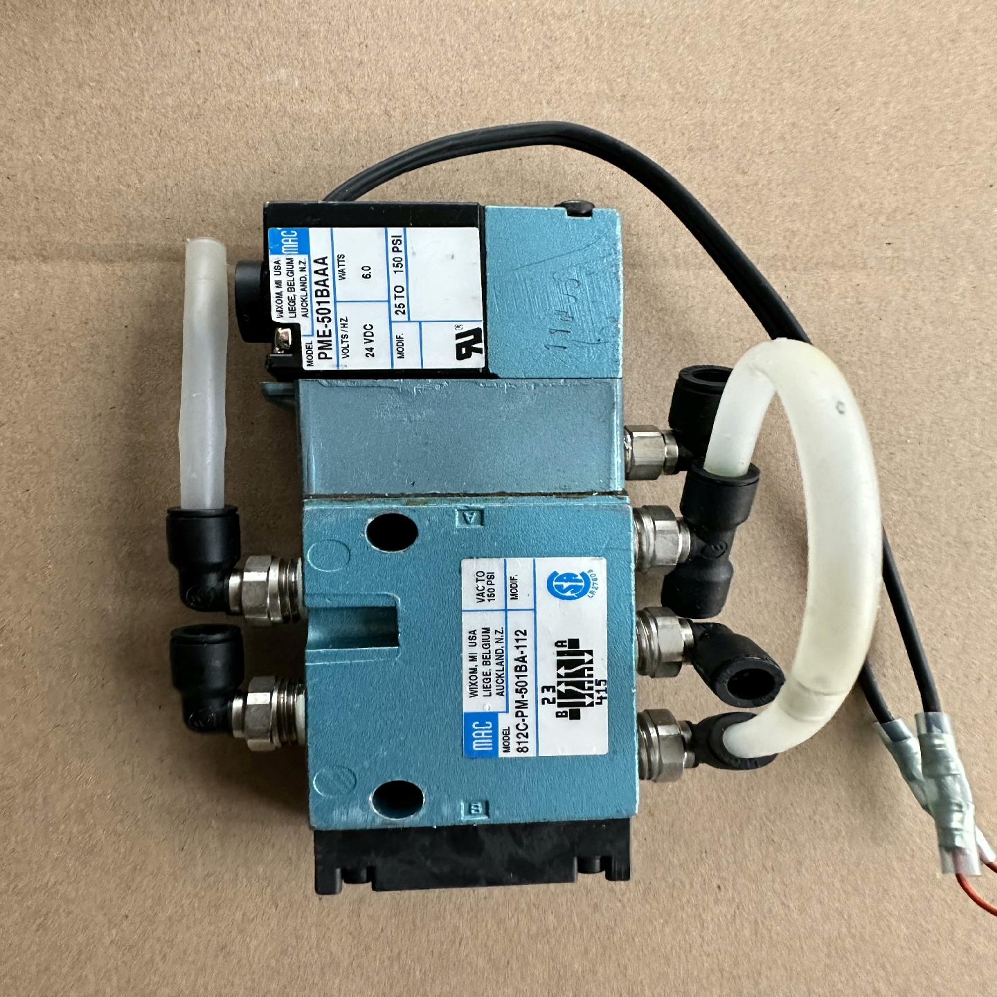 （设备配件）美国MAC电磁阀812C-PM-501BA-112 拆机