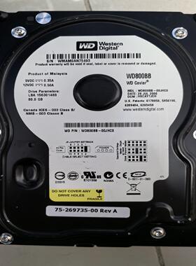 {莱茵电子商行}Western digital wd800bb-00jhc0