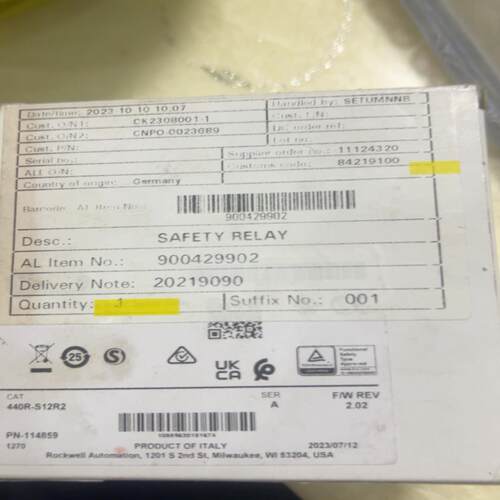 原装AB罗克韦尔安全继电器440R-EM4R2D