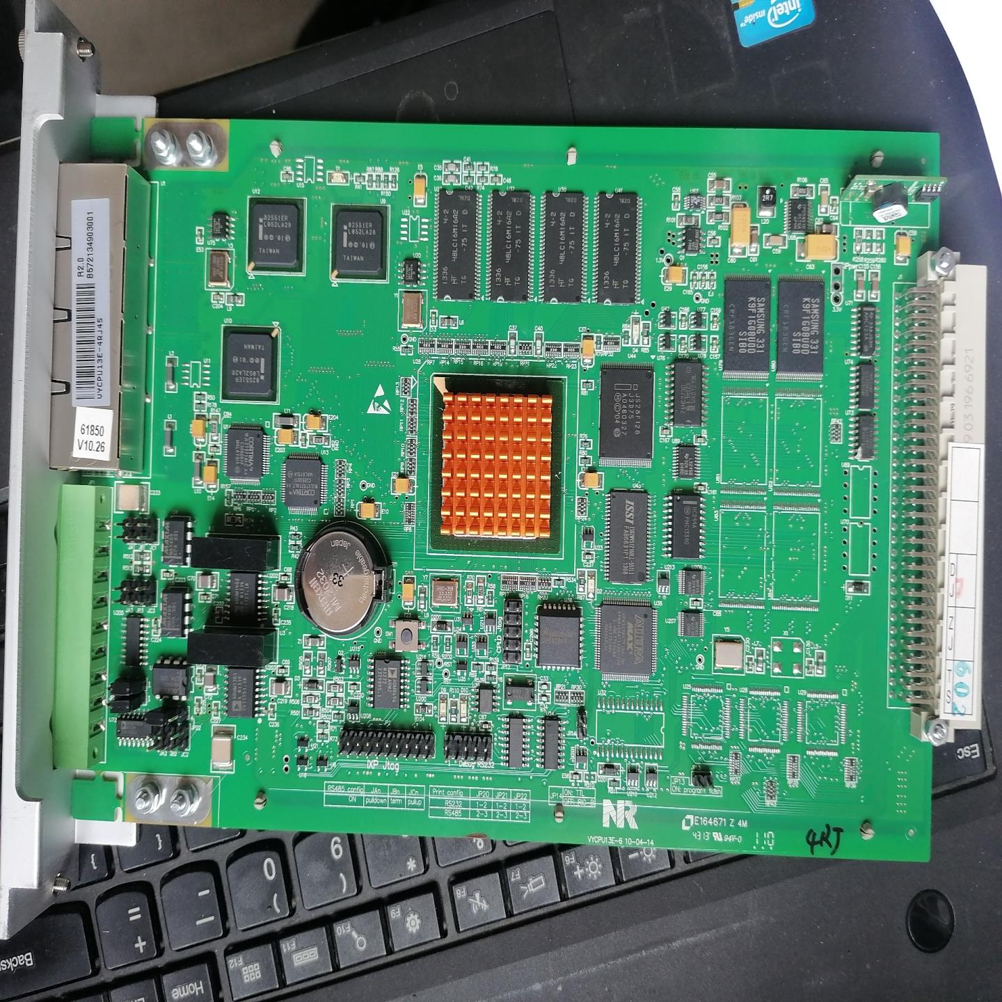 （设备配件）南瑞继保923cpu插件VYCPU13E-4RJ45，有2张