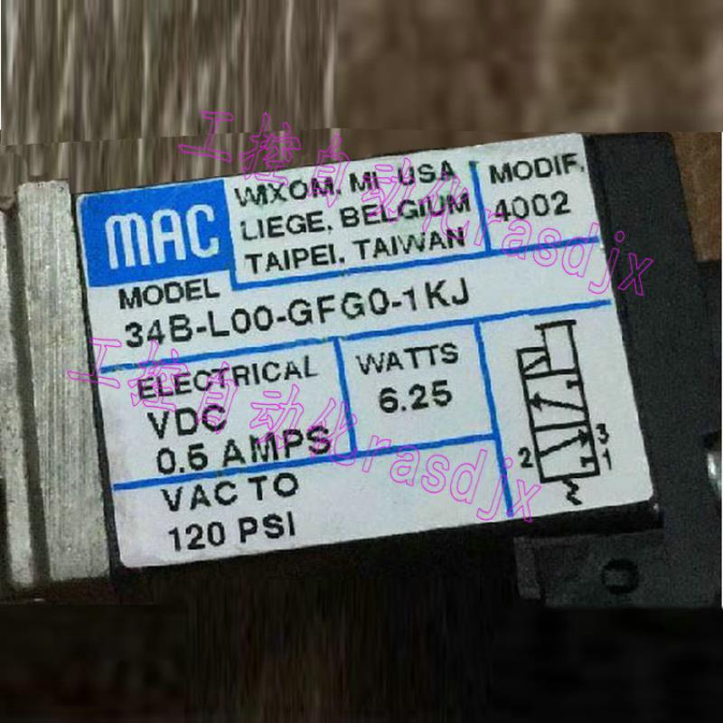 MAC 34B-LOO-GFGO-1KJ 34B-LOO-GDCA-1KT高频电磁阀议价