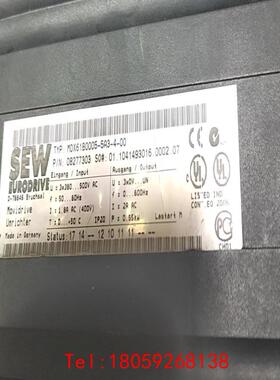 【非标价】SEW变频器MDX61B000—5A3—4—00