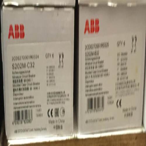 ABB微型断路器 S202M-B32 / S202M-C32 2P 32A