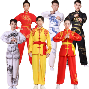 成人打鼓服舞龙舞狮表演服男女生秧歌服装腰鼓服武术练功服演出服