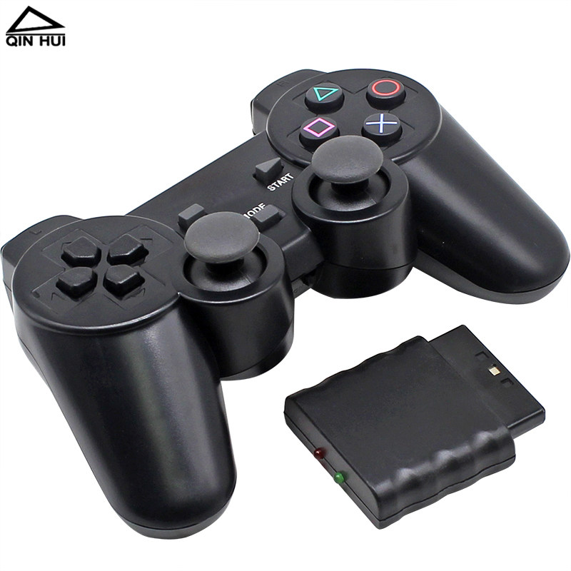 PS2 무선 게임 컨트롤러 듀얼 진동 8 미터 거리 스마트 자동차 로봇 원격 제어 수신기 2.4G