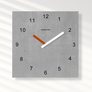 2026新款方形艺术挂墙时钟网红现代简约客厅挂钟表个性时尚挂表