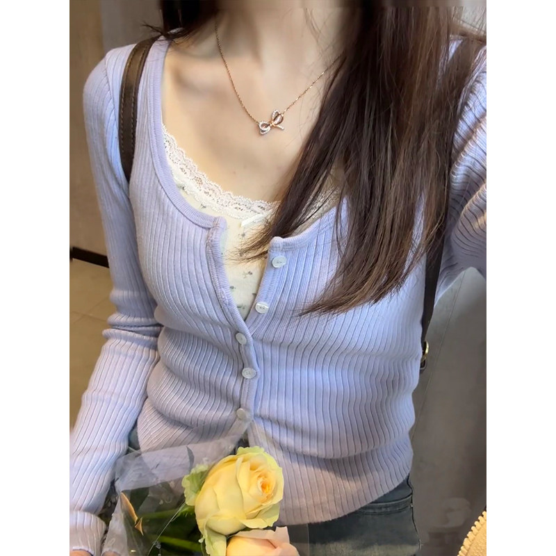 Brandy BM宋妍霏同款Zelly top针织开衫女bm短款毛衣外套百搭秋潮