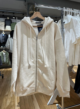 BrandyBM连帽上衣拉链宽松帽衫赵露思欧阳娜娜宋妍霏bm卫衣外套潮