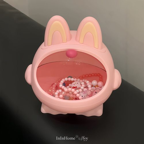 小怪兽首饰盒防尘收纳盒儿童女孩