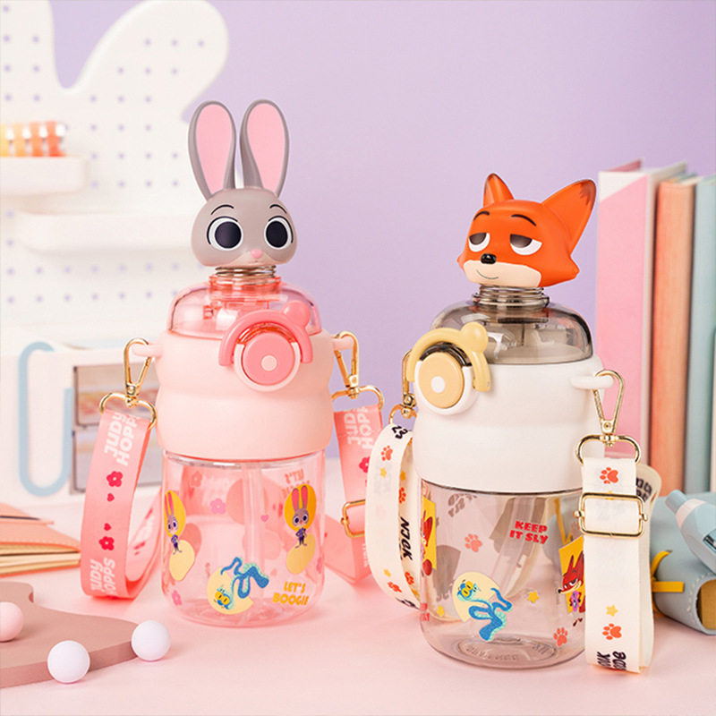 疯狂动物朱迪尼克摇头公仔太空杯儿童上学可爱Tritan的材质一键弹,玩具/童车/益智/积木/模型,垂直悬浮玩具,淘宝优惠券,粉丝福利购,淘宝优惠卷