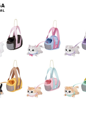 日系可爱拎框小猫咪毛绒公仔玩具挂件人气喵星人卡通玩偶包挂饰萌