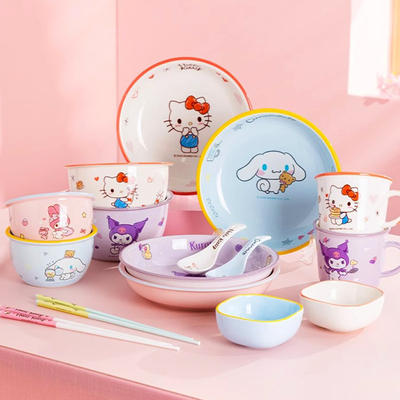 三丽鸥陶瓷碗高颜值情侣饭碗餐具