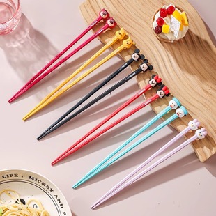 迪士尼合金筷子高颜值筷子一人一筷家用抗菌防霉筷子可爱情侣筷子