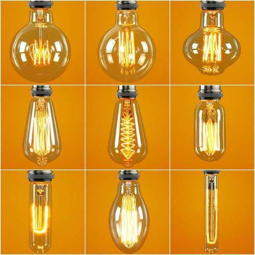 爱迪生台灯可调灯泡Led钨丝灯透明E27螺丝创意覆古40W暖黄色装饰