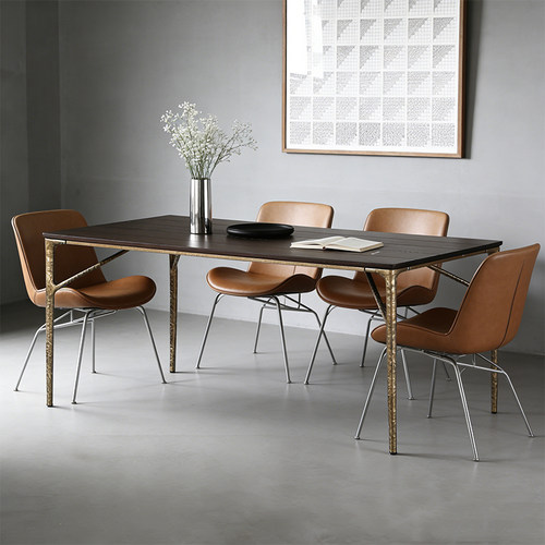 艺术符号北欧橡木西餐桌设计师款