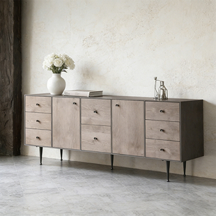 艺术符号北欧表情norhor进口宾纳中古复古乡村霍克尼餐边柜储物柜