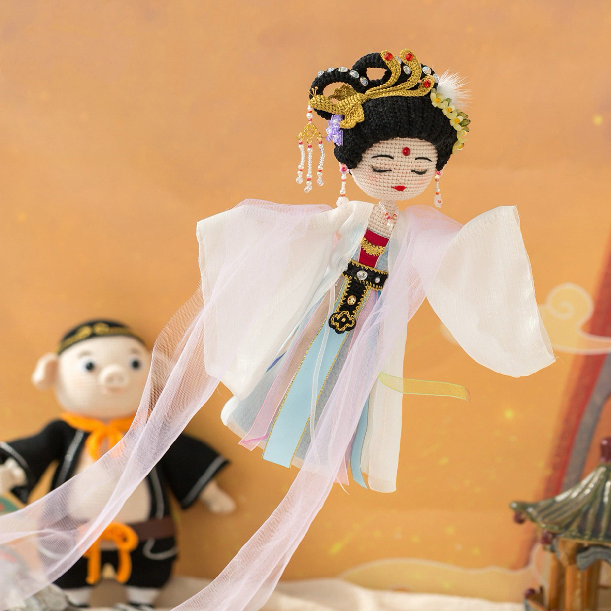 【私人定制】嫦娥仙子西游记系列手工编织毛线玩偶