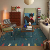 RUG original design retro bag, House carpet, light luxury high-end blue Chinese-style sofa, no-rinse floor mat thumbnail 4